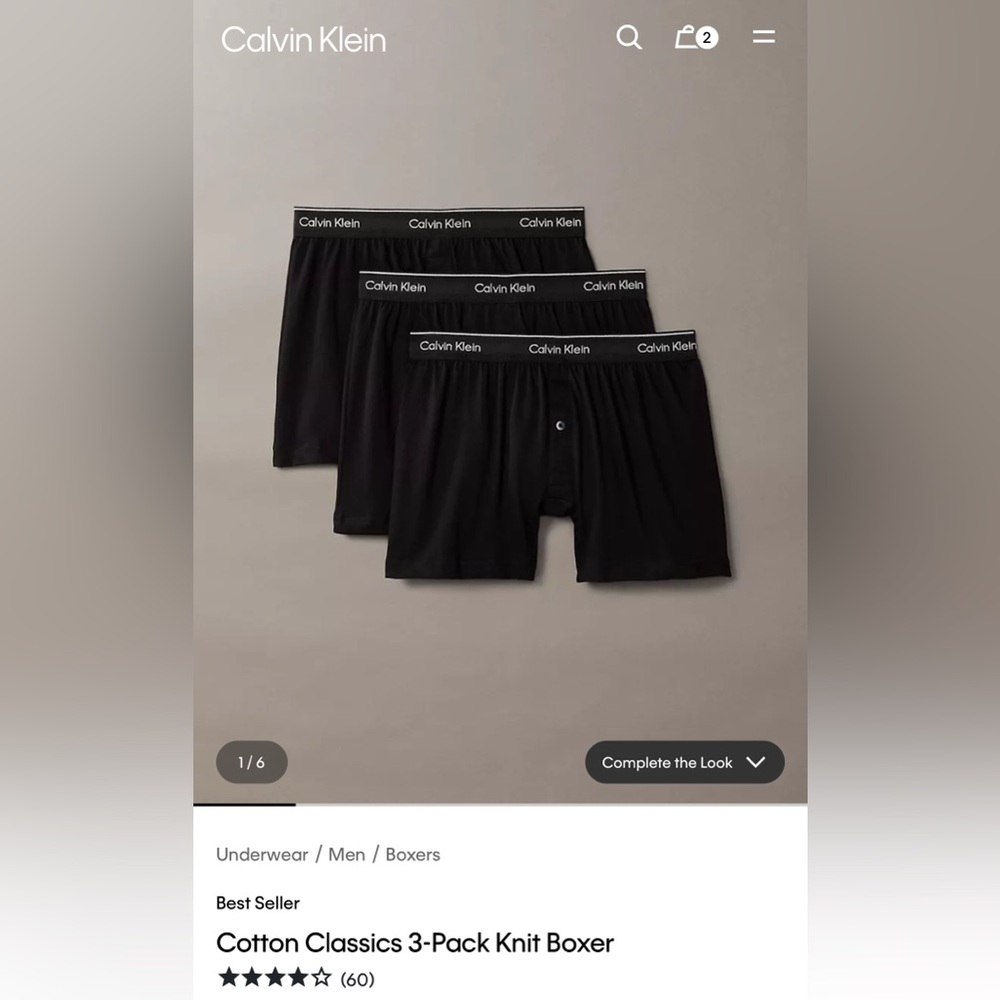 Calvin Klein Men's Black Boxer Briefs - 3 Pack